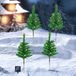 Merkloos / Sans marque HITGROW SP. Z O.O. 4x Zonne-energie Kerstboom Tuinverlichting Set - 4 Stuks Elke (8 Lichtstanden, Draadloos)