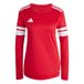 adidas dames Squadra25 Jersey Long Sleeve Shirt, team power red 2/white, M