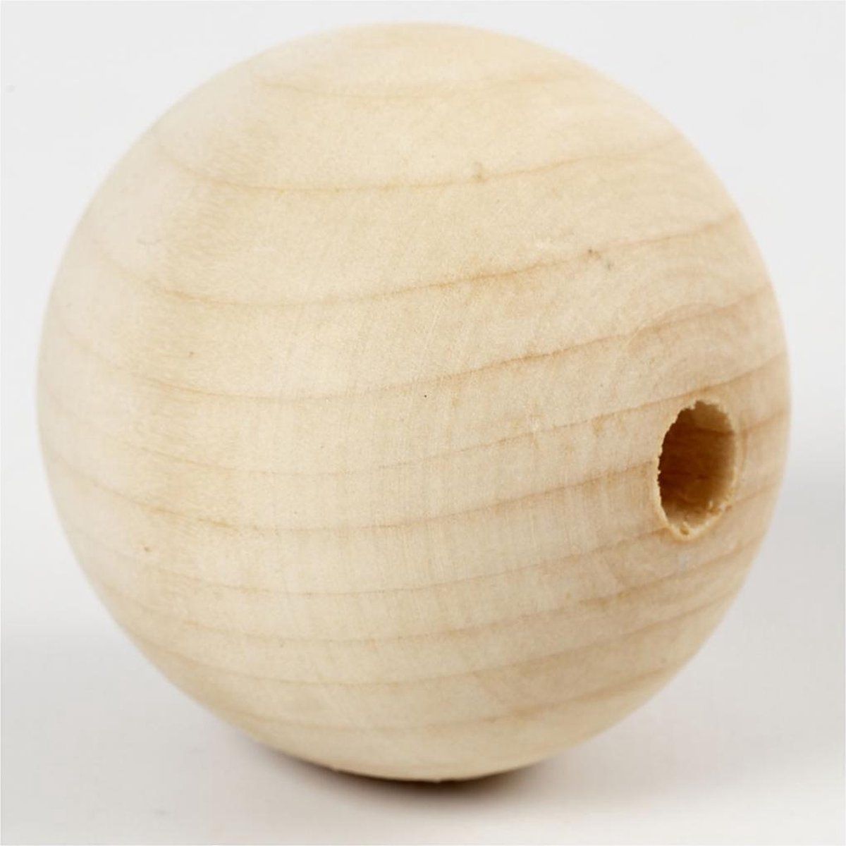 creotime Houten kralen - 50 mm - china berry - 4 stuks