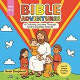 Bible Adventures 3-4 Years: A Coloring Journey Through God's Greatest Stories