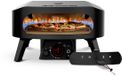 Cozze® 13” Pizza oven op Gas – Black Edition – Roterende Pizzasteen – Met Deur – Tot 630°C – Ø34 cm