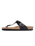Bayton Teenslipper 'Mercure' lichtbruin / zwart