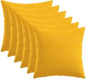 vidaXL Kussensloop Licht Geel 45 x 45 cm Stof