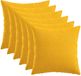 vidaXL Kussensloop Licht Geel 45 x 45 cm Stof