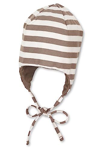 Sterntaler Jongens GOTS gestreepte muts - bruin - maat 49