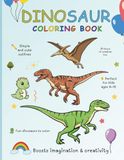 Dinosaur Coloring Book for Kids: Fun and Easy Coloring Pages for Ages 4–12