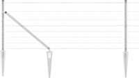 vidaXL - Gelast - Draadhek - met - Spikes - 50 - x - 0,8 - m - Gegalvaniseerd - staal - Mesh