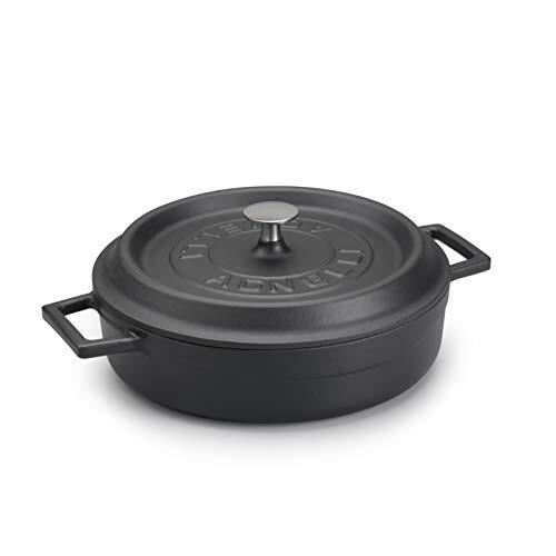 Pentole Agnelli coghsrp10624 m SLOWCOOK stoofpan, 24 cm, 2,4 L, zwart