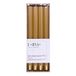 DONAU HOME Set lange staafkaarsen, geribbeld, goud, 4 stuks, 30 x Ø 2,25 cm, ongeparfumeerd, geribbelde staafkaarsen, tafelkaarsen ter decoratie in de woonkamer, badkamer, 10 uur brandduur,