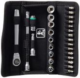 Wera 05004018001 8100 SA 8 Zyklop metalen ratelset, omschakelhendel, 1/4 inch aandrijving, metrisch, 28-delig