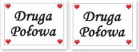 Unbekannt Schoenstickers "De tweede helft!", 2 stuks, 1 verpakking.