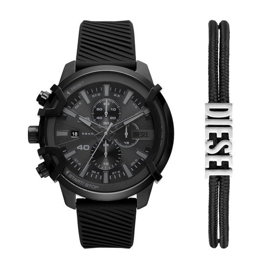 Diesel DZ4650SET Men's Watch Gift Set - Black