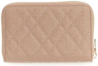Isemay Portemonnee Femme - Portefeuille zippé - Similicuir - Marron
