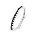 Lucardi Dames Zilveren ring met zirkonia voor dames - Ring - 925 Zilver - Zilverkleurig - 15.50 / 49 mm