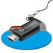 Sonero Micro USB naar USB-C adapter, compatibel met Apple-apparaten, OTG-ondersteuning, perfect geschikt voor e-bikes, incl. lus/karabijnhaak, aluminium behuizing, zwart