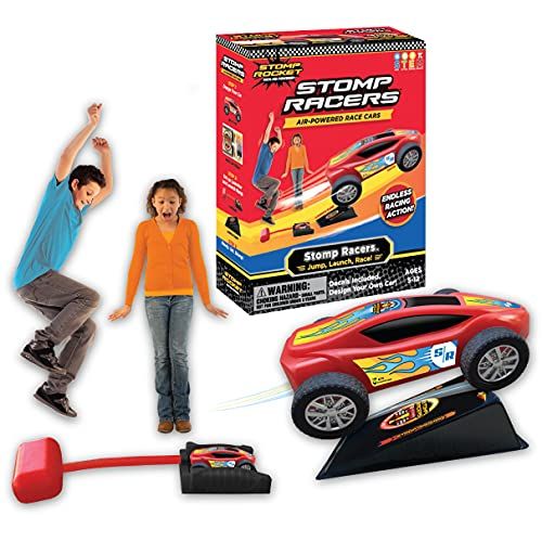 Stomp Rocket Stomp Racers, speelgoedauto launcher en helling, ideaal voor buiten en binnen, Mint cadeau voor jongens en meisjes, leeftijd 5, 6, 7 en 8