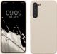 kwmobile telefoonhoesje geschikt voor Samsung Galaxy S23 Plus - Hoesje met siliconen coating - Smartphone case in mat crème