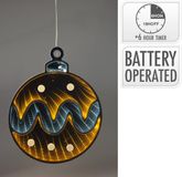 Home & Styling kerstbal Infinity lights 25cm LED meerkleurig decoratie