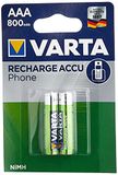 Varta Micro AAA batterij voor DECT-telefoons 800mAh, 1,2V, NiMH, 1-pak(2 stuks)