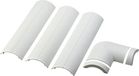 Omnimount Set van 3 kabelgoten (40,5 x 10,9 cm) met hoekstuk en 2 einddop / wit
