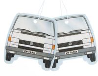 BRISA VW Collection by BRISA - Set van 2 Volkswagen luchtverfrissers met VW T4 Bulli Bus-motief (Piña Colada)