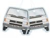 BRISA VW Collection by BRISA - Set van 2 Volkswagen luchtverfrissers met VW T4 Bulli Bus-motief (Piña Colada)