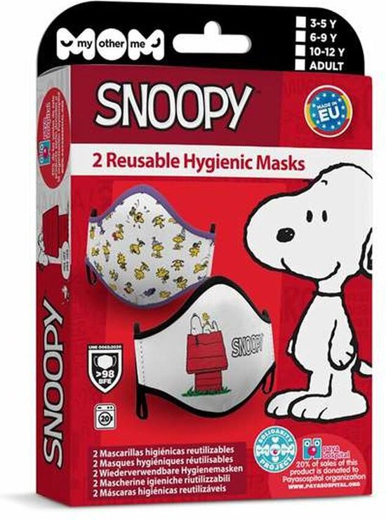 Hygi&#235;nisch masker My Other Me Snoopy Premium 3-5 jaar