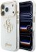 Guess Housse arrière pour Apple iPhone 18 Pro Max - HC IML 4G Script Metal - Blanc