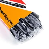 Pentel Sign Pen (S520-A) inktpennen, zwart, 12 stuks