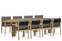 Santika Furniture Santika Suka/Leafline 300 cm dining tuinset 9-delig