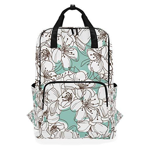 MONTOJ Travel Rugzak Plum Blossom Patroon School Rugzak