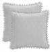 AmeliaHome Meadore Decoratieve Kussensloop - 45x45 cm - Grijs