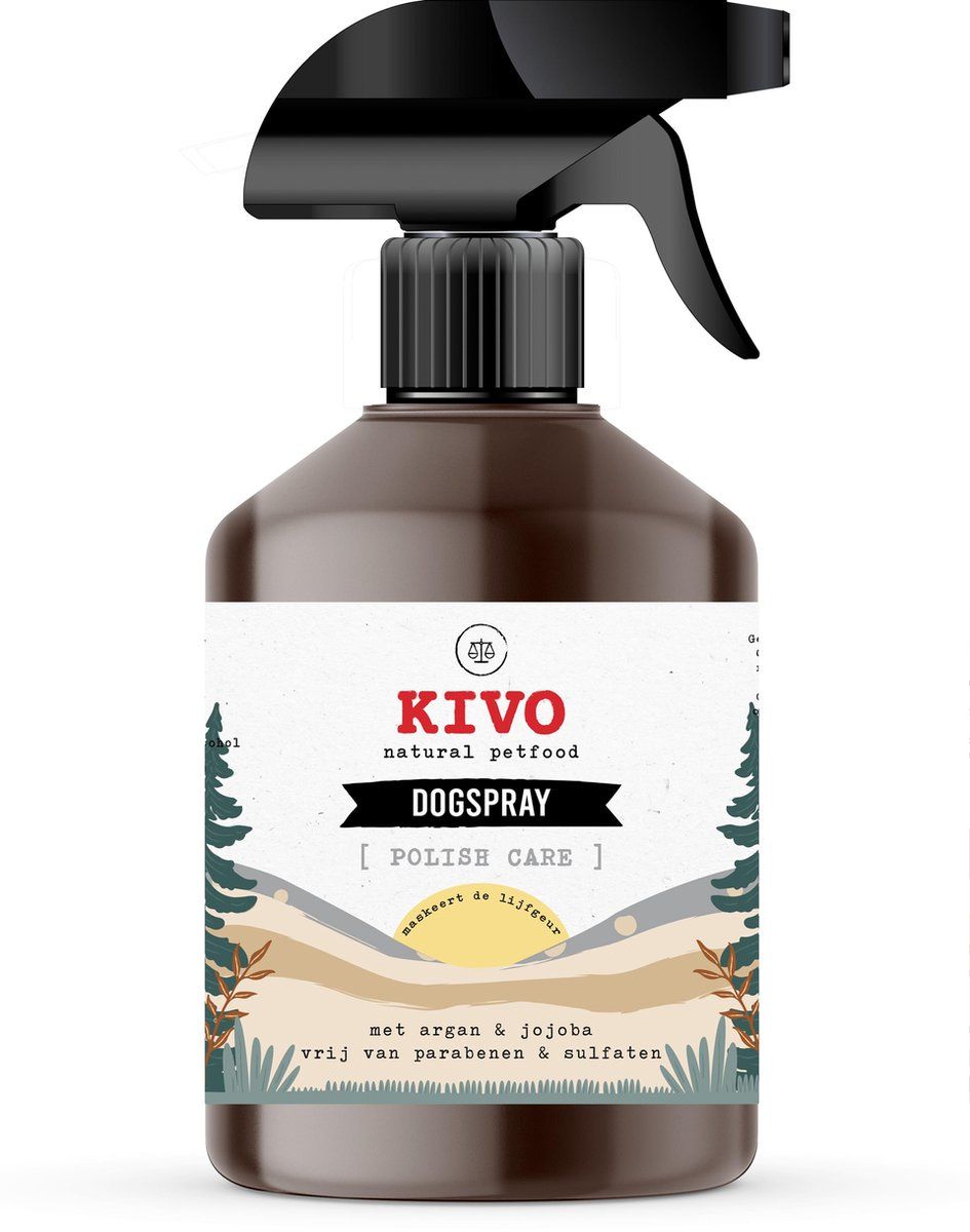 Kivo Petfood Spray voor de hond - 500 ml - Polish care - vrij van sulfaten & parabenen