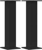 vidaXL Pieds de plantes 2 pièces 30x30x95 cm bois traité noir