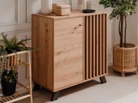 Commode MEDINA 2 portes chêne artisan/anthracite