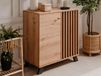 Commode MEDINA 2 portes chêne artisan/anthracite