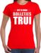 Bellatio Decorations Bolletjes trui / bergtrui t-shirt rood voor dames - Wieler tour / wielerwedstrijd trui shirt rood 2XL