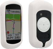 kwmobile Fietscomputer GPS Hoes Geschikt voor Garmin Edge Explore Hoesje - Beschermhoes voor Fietsnavigatie - Siliconen Cover - Wit