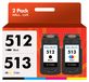 Canon Cartouches d'encre pour PG-512 CL-513, 2 pièces, noir et couleur