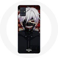 Maniacase Etui voor Samsung Galaxy A71 Tokyo Ghoul Kaneki Ken Japans Anime Masker