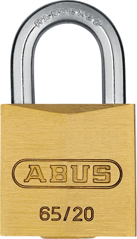 ABUS 65/20 Hangslot - 20mm - Geelkoper - U-vormig