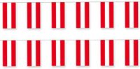 Merkloos / Sans marque Fest-Dekor Gmbh Slinger Oostenrijk - 2x - 400 cm - papier - vlag - landen - Oostenrijkse vlag - feestdecoratie