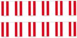 Merkloos / Sans marque Fest-Dekor Gmbh Slinger Oostenrijk - 2x - 400 cm - papier - vlag - landen - Oostenrijkse vlag - feestdecoratie