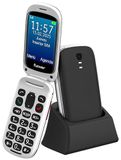 Funker E330 MAX Audio 4 mobiele telefoon voor oudere 4G, opvouwbaar, zeer eenvoudig te bedienen, grote toetsen, SOS-knop, Care Pro, 3 directe opslag, fotocontacten, Audio Pro en compatibel met
