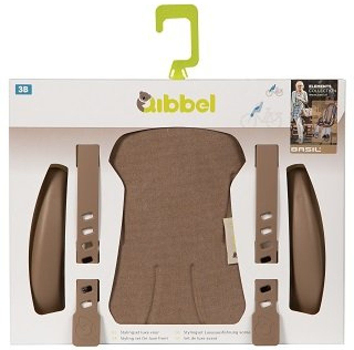 Qibbel Stylingset Voorzitje Elements - Faded Brown
