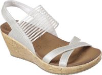 Skechers Beverlee - High Tea Plateau Sandalen Vrouwen Natural 40