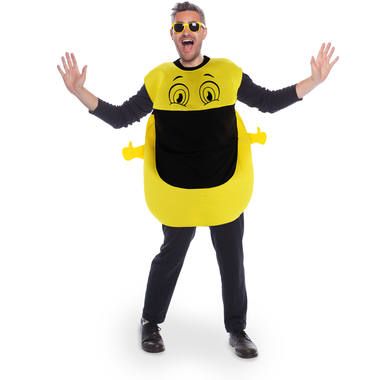 Folat 21984 - Feestkleding - Zwart, Geel - Polyester