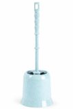 Plasticforte Wc Borstel - met houder - lichtblauw - kunststof - toiletborstel - 37 cm