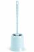 Plasticforte Wc Borstel - met houder - lichtblauw - kunststof - toiletborstel - 37 cm