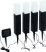 EGLO z_solar tuinverlichting zonne-energie - prikspot - set 4 x LED - Rotan - Zwart